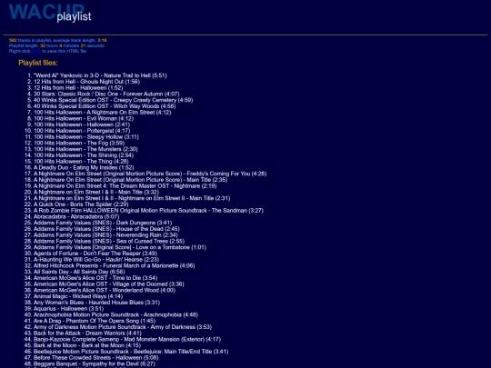 Graveyard Shift Playlist screenshot