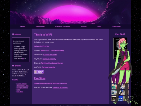 Links screenshot