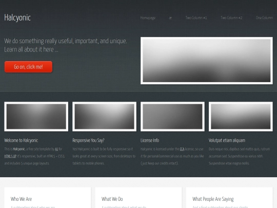 Standing here/html5up-halcyonic screenshot