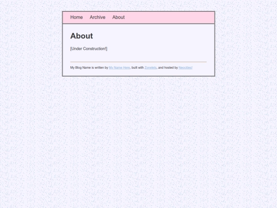 blog/about screenshot