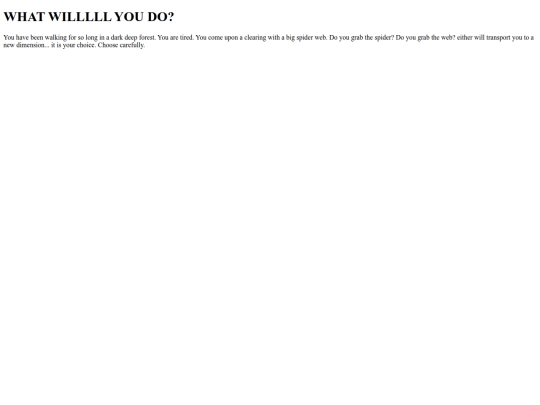 KBernb Choose your own adventure screenshot