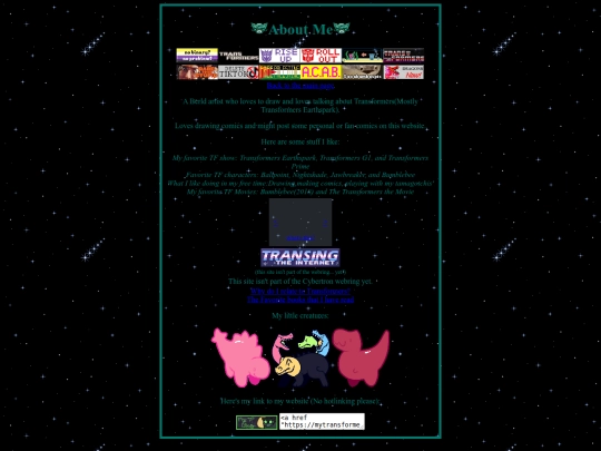 Other Pages/AboutMe screenshot