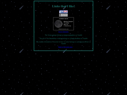 Other Pages/Links screenshot