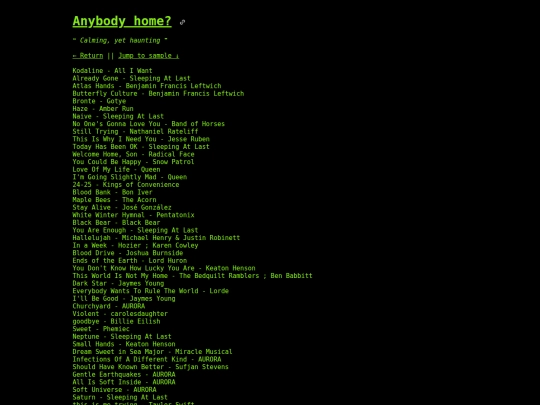 aesthetic/anybodyhome screenshot