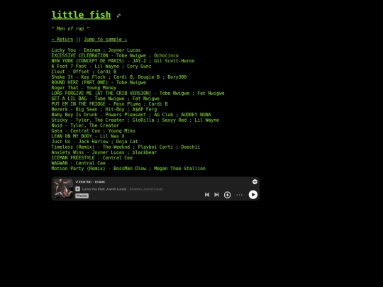 aesthetic/littlefish screenshot