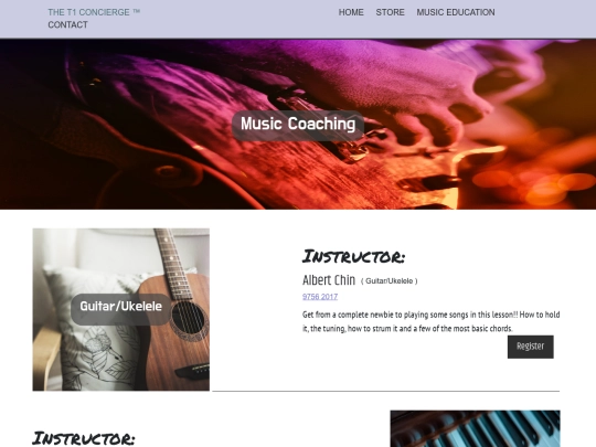 Lessons screenshot