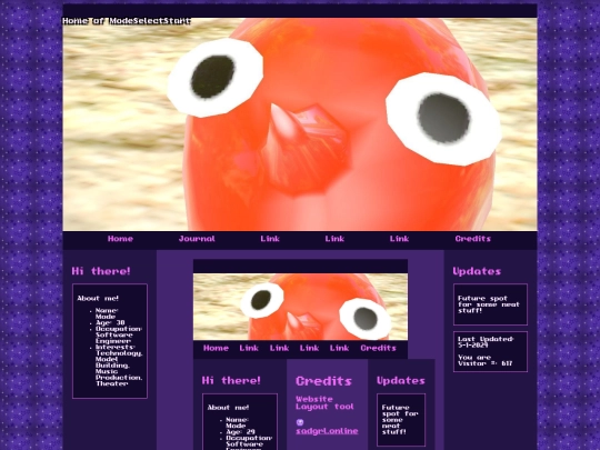 pages/Credits screenshot