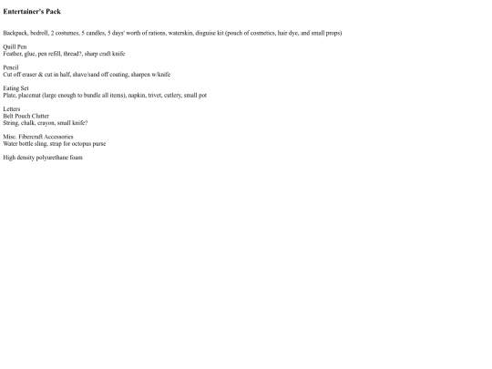 Inventory/ToDo screenshot