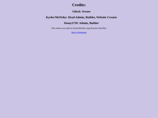 credits screenshot
