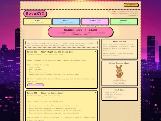 blog screenshot