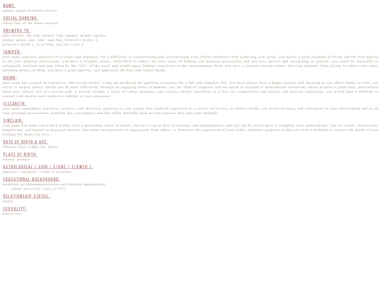 juniper/facts screenshot