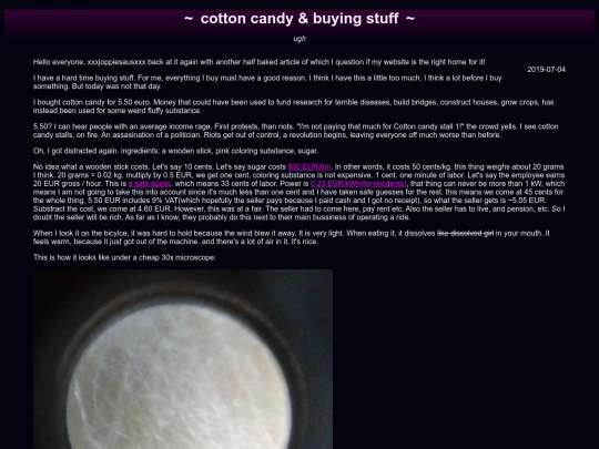 aftershave/cottoncandy screenshot