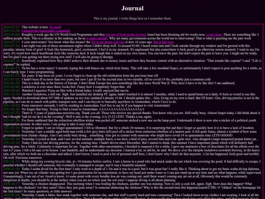 journal screenshot