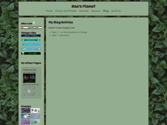blog screenshot