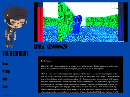 writing/freakhunter screenshot