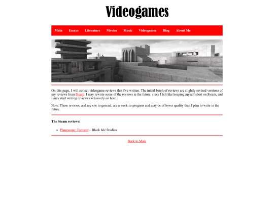 videogames/videogames_main screenshot