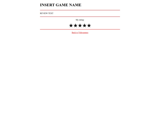videogames/videogames_template screenshot