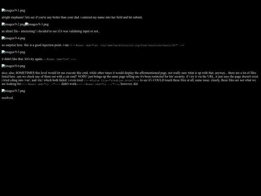 hackthissite.org--level_8_(SSI)_9 screenshot
