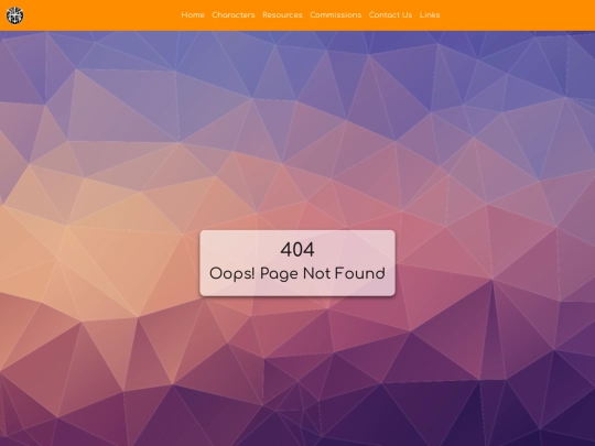 pages/404 screenshot