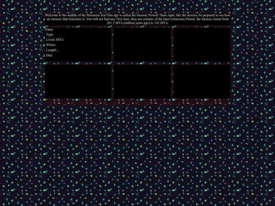 DinosaurPages/MesozoicJurassic screenshot