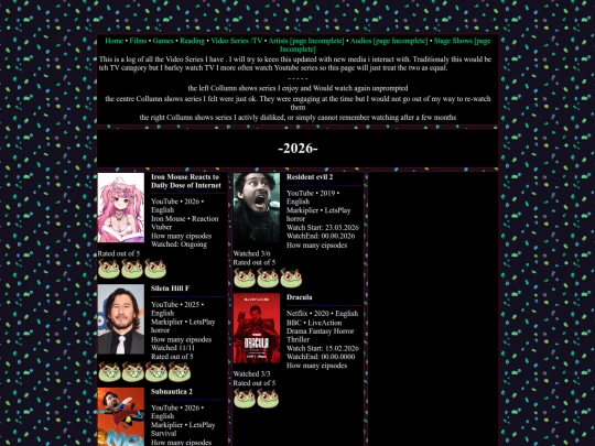 MediaLog/VideoSeries screenshot