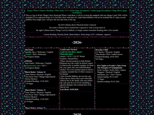MediaLog/Writings screenshot