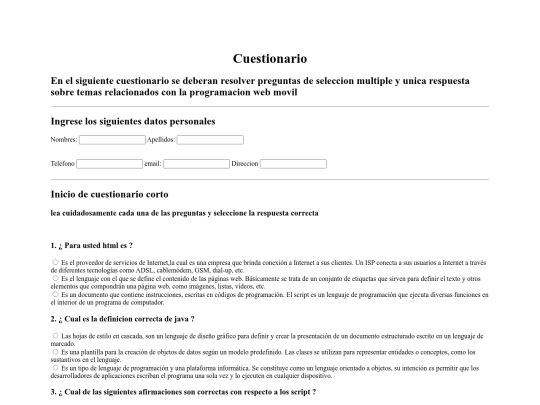 cuestionario screenshot