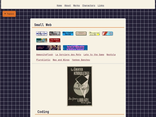links screenshot