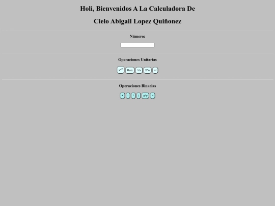 Calculadora screenshot