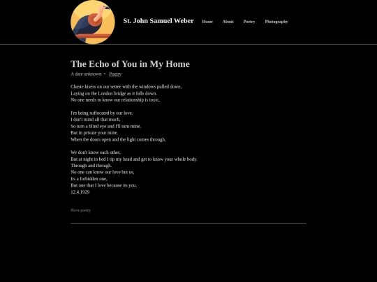 Poetry screenshot