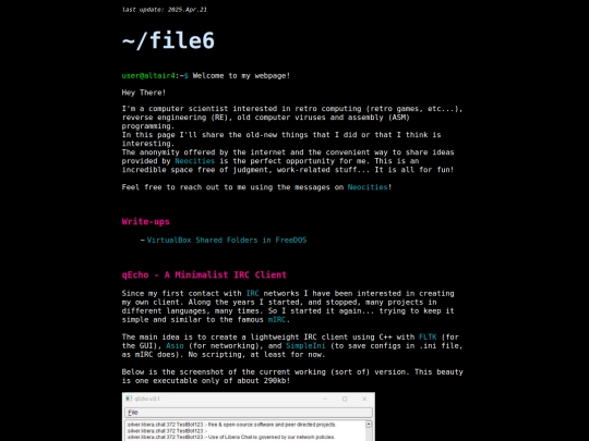 index screenshot