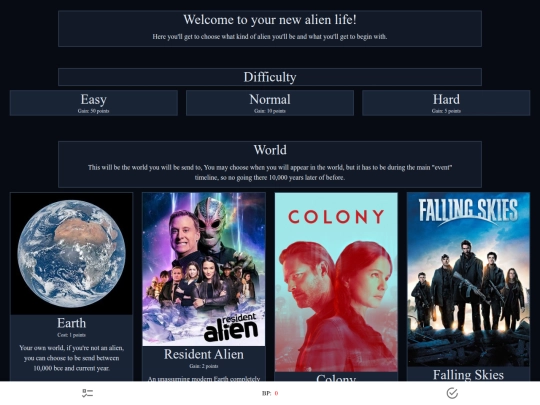 AlienCYOA screenshot