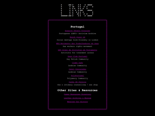 links screenshot