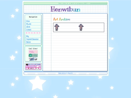 Blog screenshot
