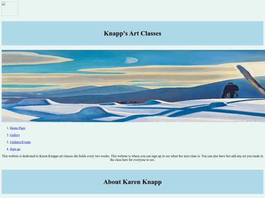 website/page1 screenshot