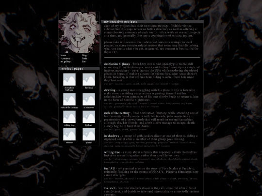 pages/projects screenshot
