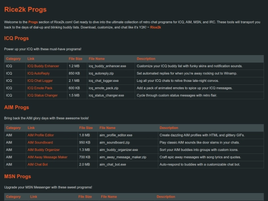 progs screenshot