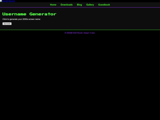 rice/username-gen screenshot