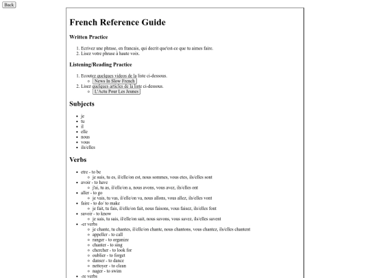 learn/french screenshot