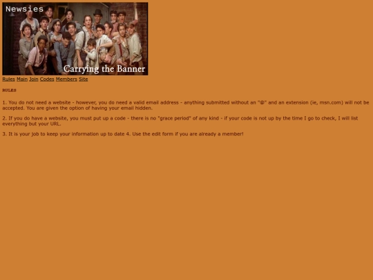 Newsiesfl/rules screenshot