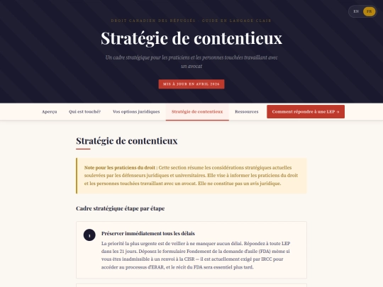 fr/litigation-strategy screenshot
