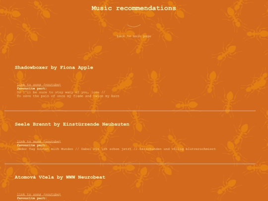musicpage screenshot