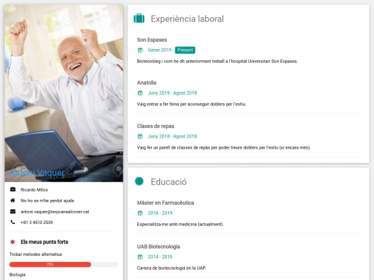 curriculum screenshot