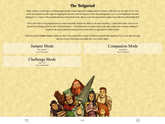 cyoa/belgariad screenshot