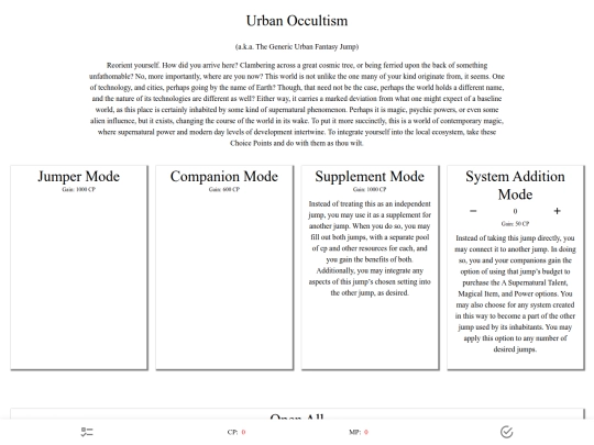 cyoa/occult screenshot