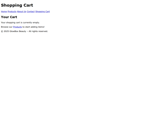 Cart screenshot