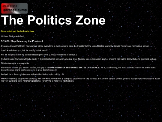 politics screenshot