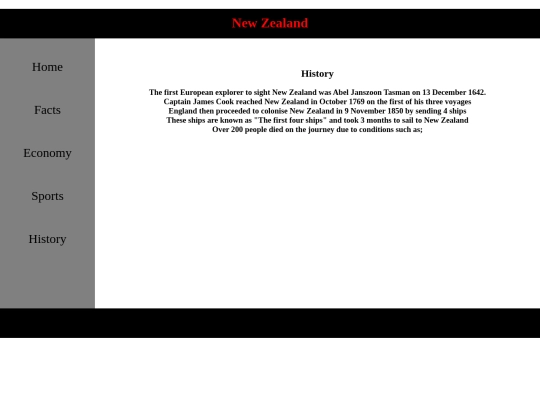History screenshot
