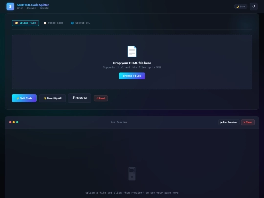 HTMLspliter screenshot