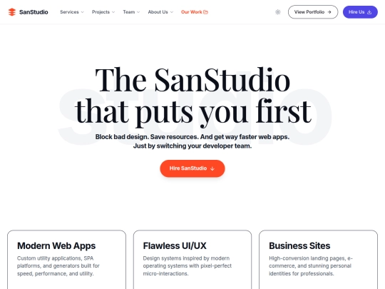 SanStudio screenshot